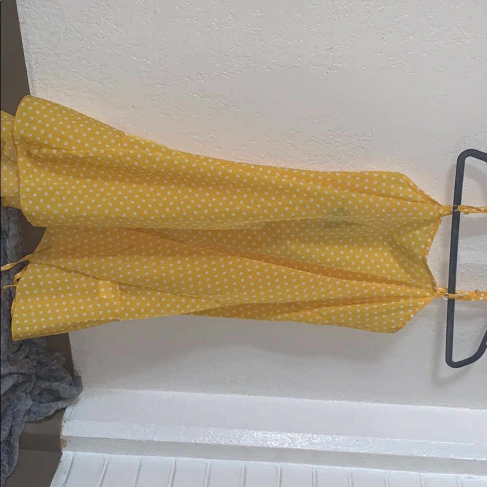 Yellow Swimming suit cover up